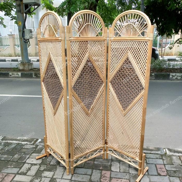 Sketsel Rotan Alami /Pembatas Ruangan