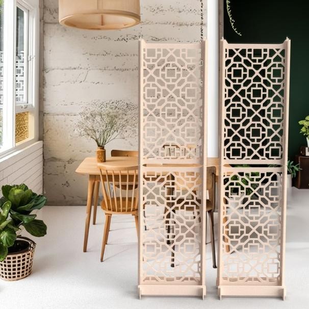 Sekat Pembatas Ruangan Laser Cut Arabic / Oriental Sketsel Dekorasi Terlaris