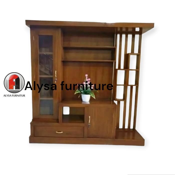 Partisi Penyekat Ruangan Jati, Pembatas Ruangan Kayu Jati, Sekat Ruang