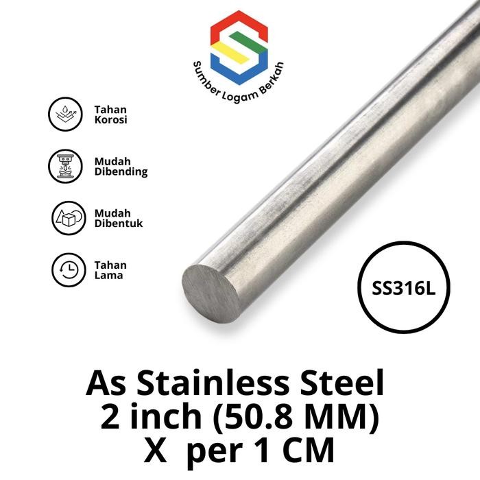 As 2 In (50.8 Mm) Stainless Steel 316