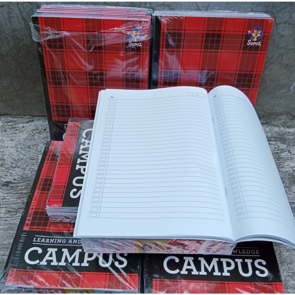 

(PROMO) BUKU TULIS SUMA CAMPUS 50 LEMBAR / BUKU CATATAN UKURAN BESAR- 1 PAK ISI 10 PCS BUKU