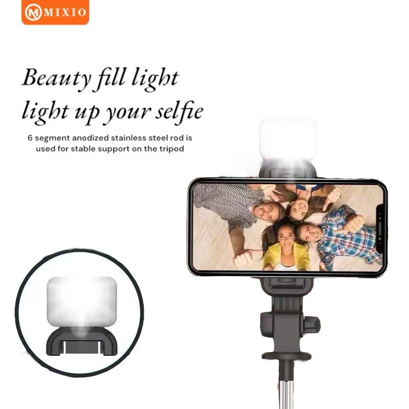 MIXIO - Q11 TRIPOD TONGSIS 3 in 1 / TONGSIS BLUETOOTH TRIPOD 360