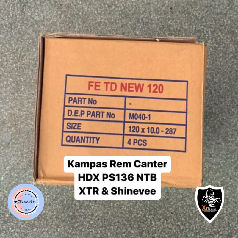 Maylikania Kampas Rem Canter Hdx Ntb Kampas Rem Ps136 M040-1 Brake Lining Canter Hdx Daun Kampas