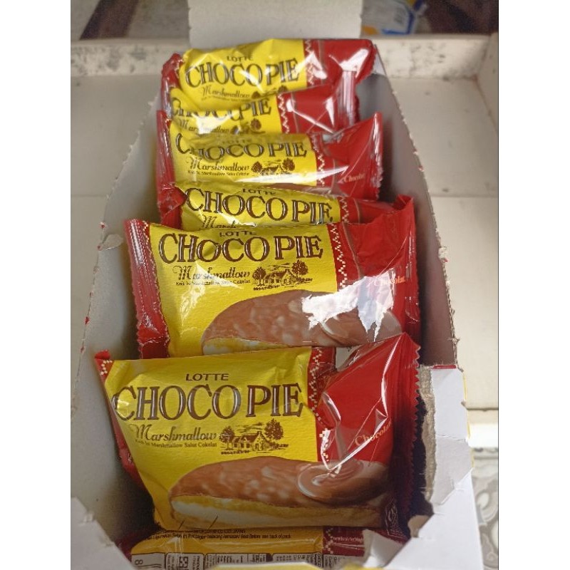 

Olivoliv Snack Chocopie Lotte Marshmallow 12 Pcs/Box