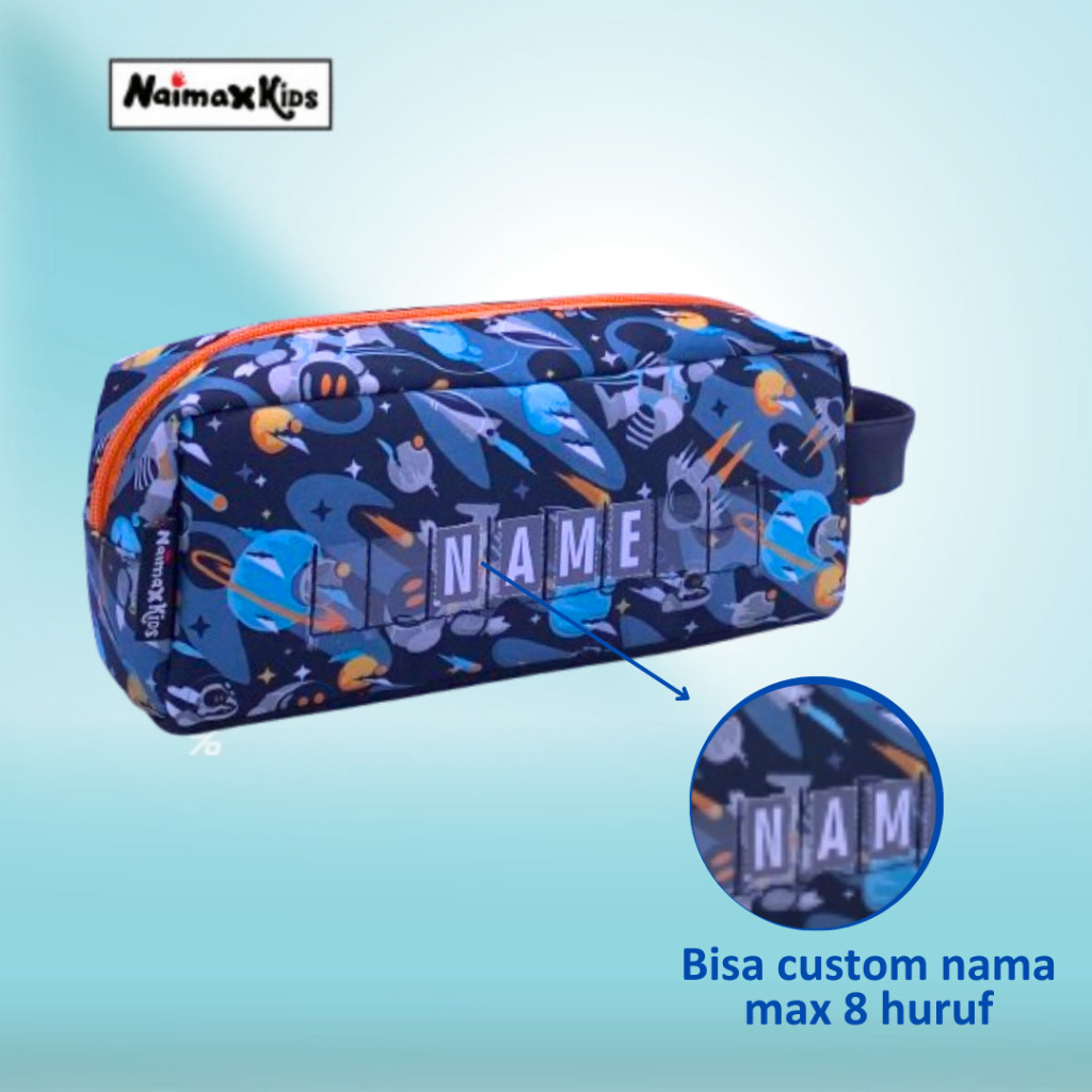 

Naimax kids Pencil Case TwinZip Anak Perempuan Laki-Laki alat pencil tulis stationery