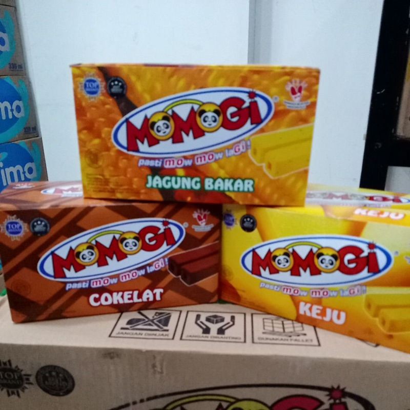 

Olivoliv Snack Momogi Jagung Bakar / Momogi Rasa Jagung Bakar Keju Cokelat (1Pack Isi 20Pcs)