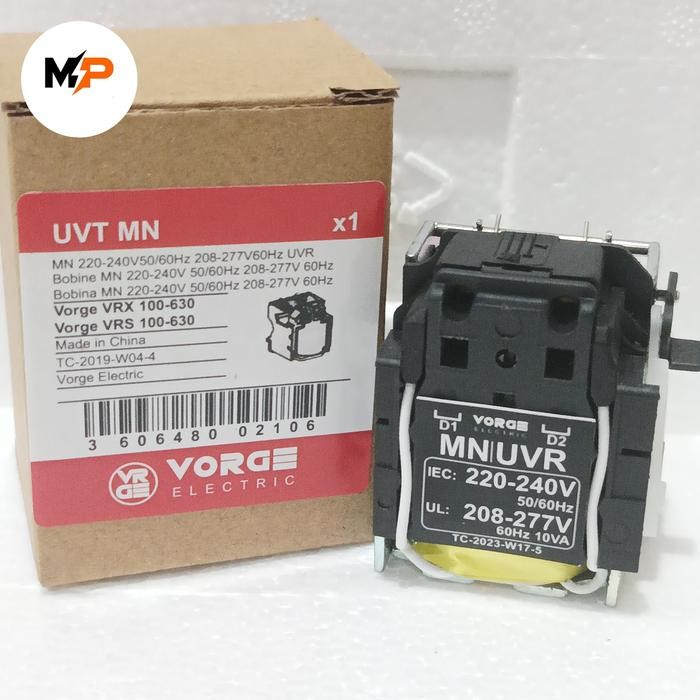 Uvt Uvr Under Voltage Release Mn Vorge 220Vac For Breaker Mccb Vrz Vrx Vrs