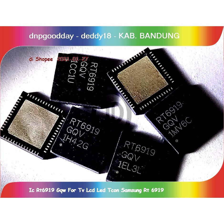 Ic Rt6919 Gqw For Tv Lcd Led Tcon Sams ung Rt 6919
