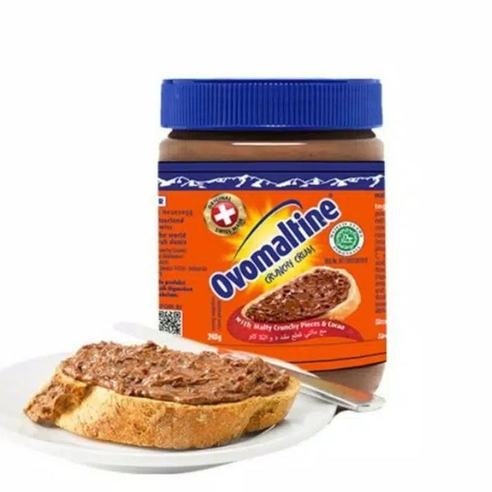 

JTTOP" OVOMALTINE SELAI COKLAT CRUNCHY CREAM 380 GRAM BPOM READY STOCK HANYA SELAI OVOMALTINE