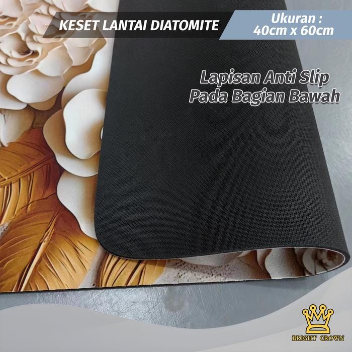 Bright Crown Keset Batu / Keset Kaki Nyerap Air Diatomite Anti Slip