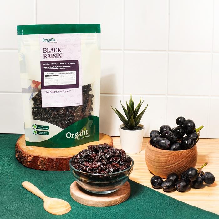 

JTTOP" BLACK RAISIN PREMIUM IMPORT USA 250 GRAM / KISMIS HITAM PREMIUM IMPORT USA 250 GRAM ORGANIC