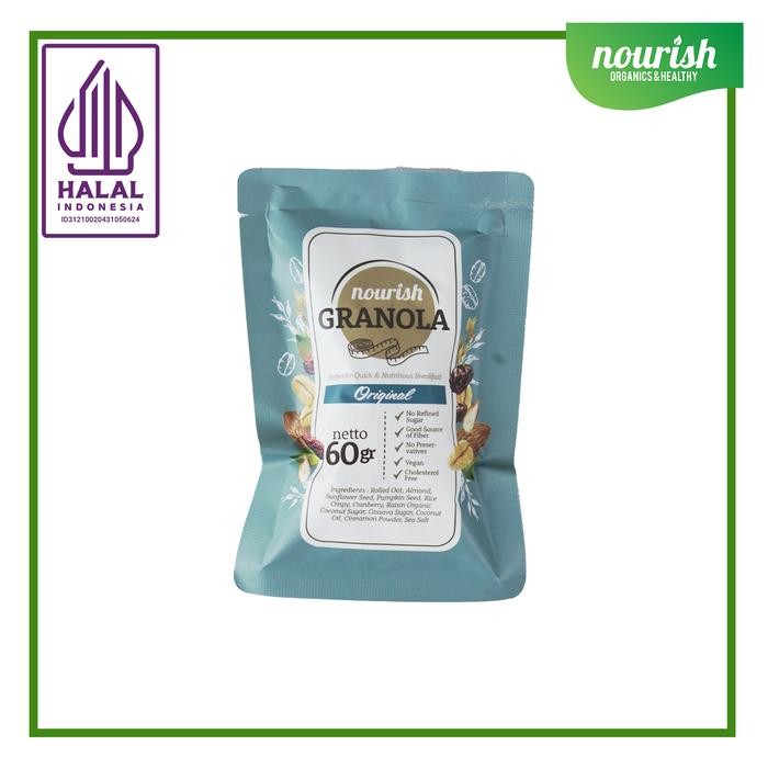 

JTTOP" NOURISH GRANOLA ORGINAL (BEBAS KOLESTEROL, TINGGI SERAT, VEGAN)