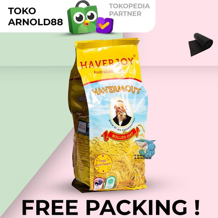 

JTTOP" HAVERJOY ROLLED OAT 1KG MASAK