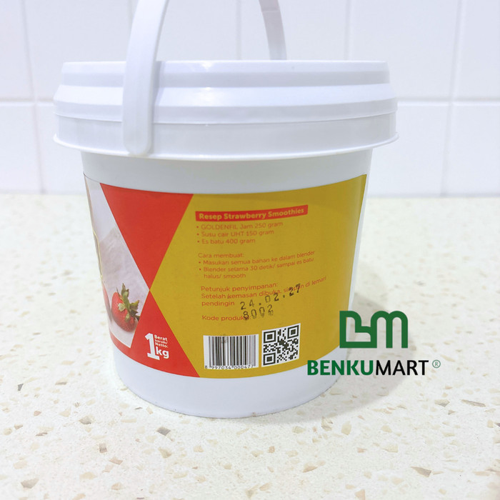 

JTTOP" GOLDENFIL STRAWBERRY JAM 1KG SELAI STRAWBERRY GOLDENFIL