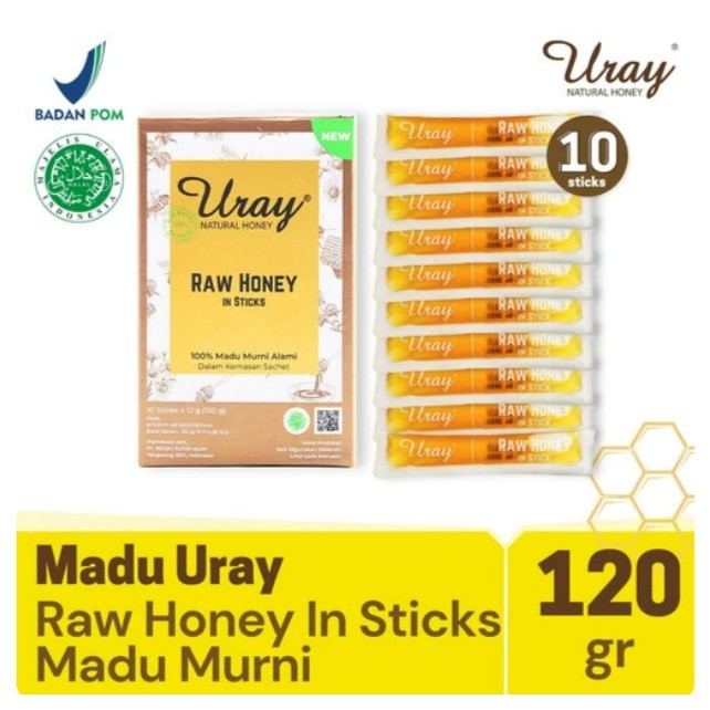 

MADU URAY STICK SACHET ASLI MURNI GINGER MADU HUTAN NUTRISI NATURAL HONEY