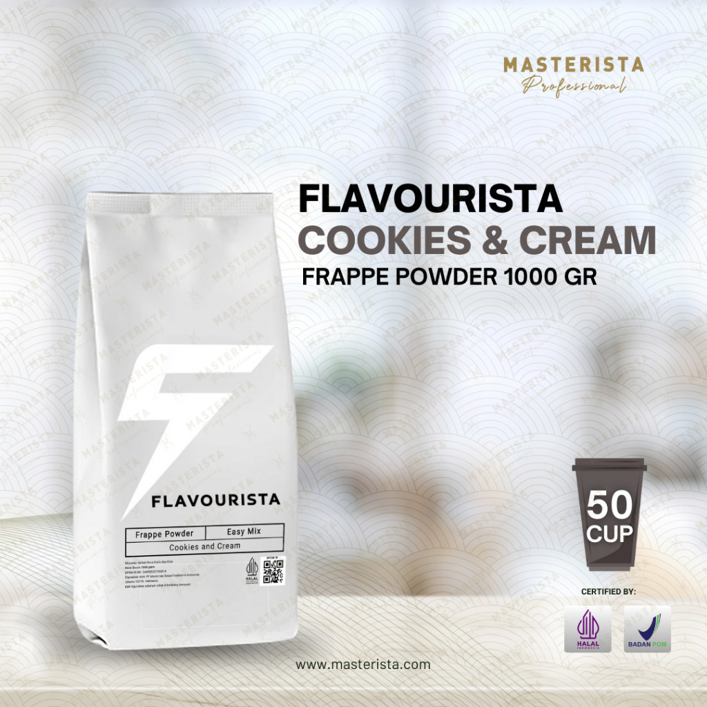 

Flavourista Bubuk Minuman Murah Rasa Cookies n Cream 1000 gram