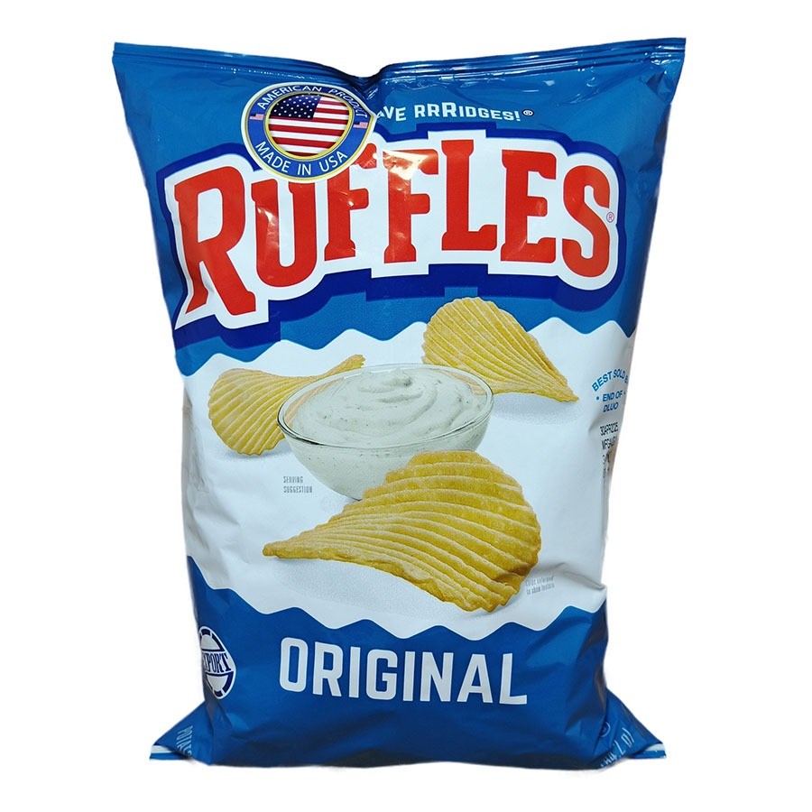 

RUFFLES REGULER POTATO CHIPS 6.5 OZ TERLARIS