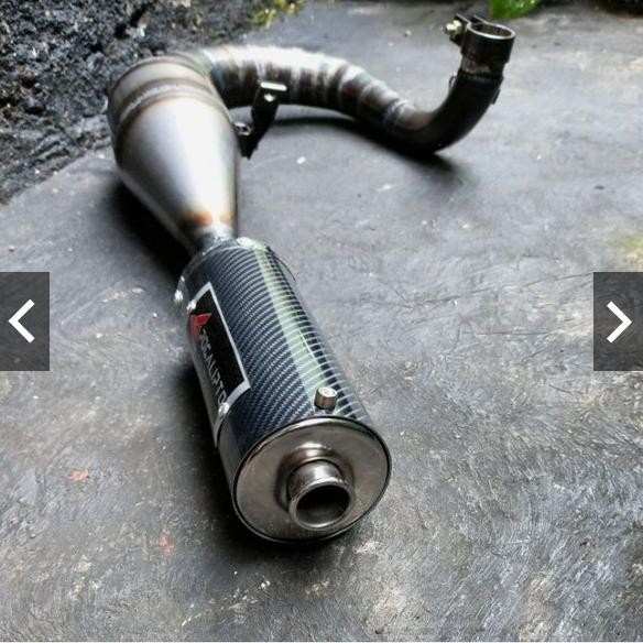Knalpot Vespa px / super /excel buang kiri big silencer apocalipto