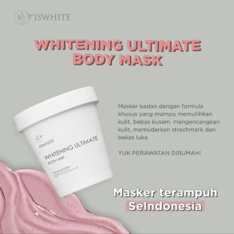 MD ISWHITE Whitening Ultimate Body Mask Masker Badan