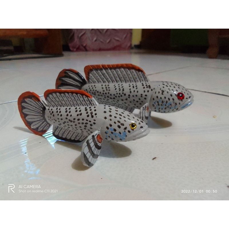 patung ikan chana barca/ replika patung chana