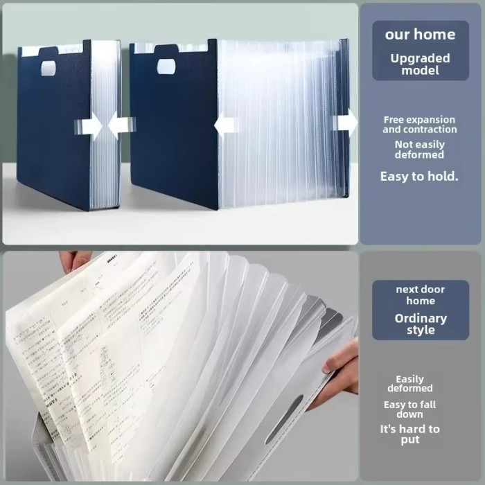 

Template File Standing A4 File Folder Document Bag Tas Document File 13 Sekat FREE STICKERS Desktop