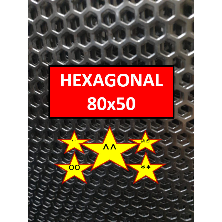 Plat Ram Speaker - 80x50 - Hexagonal - Ram Grill Box Sound - Grill Speaker
