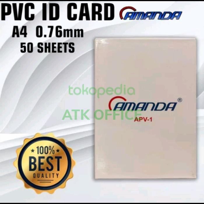 

Kertas Pvc id card A4 (Sepak isi 50)Amanda