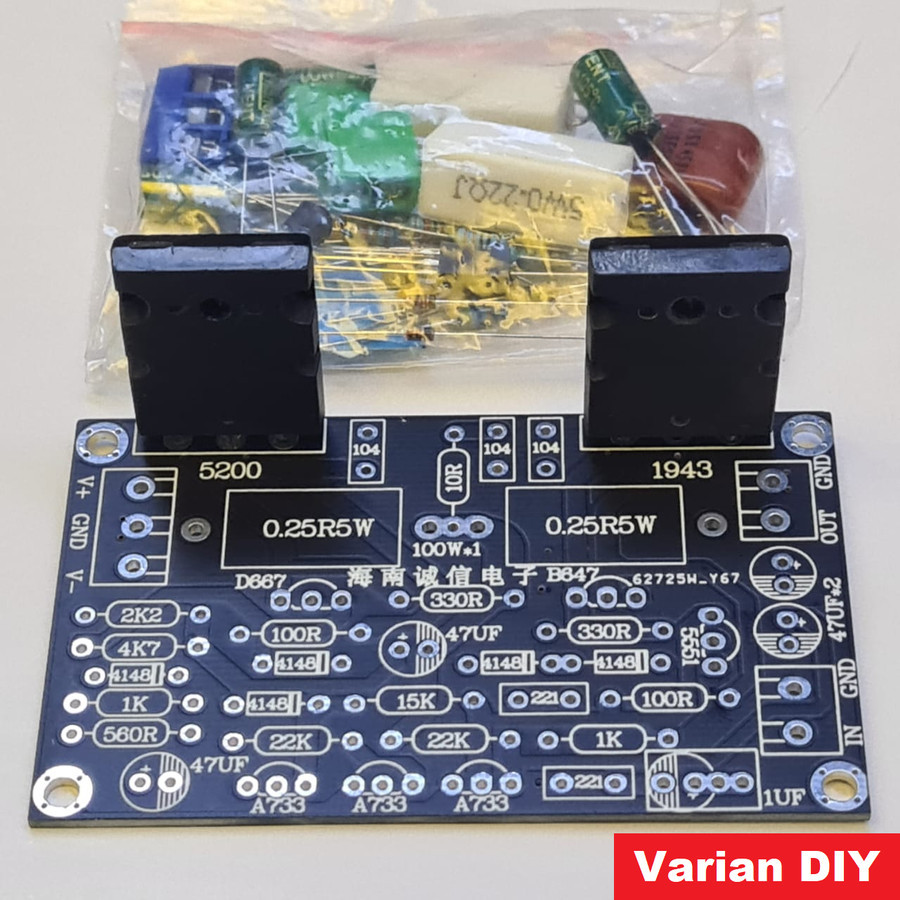 Modul HIFI Power Amplifier Final 100W OCL SOCL Subwoofer Home Theater - DIY