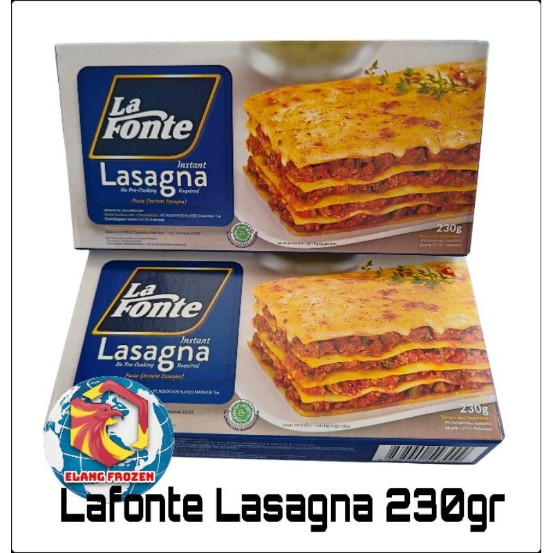 

La Fonte Lasagna Instan 230gr Gandum Durum Halal