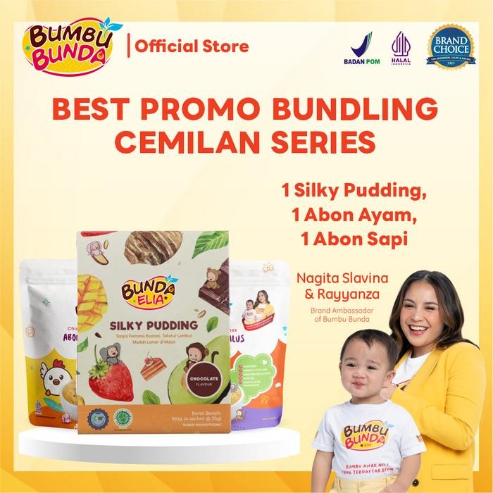 

Bumbu Bunda Elia Bundling CEMILAN Series Abon Halus PREMIUM