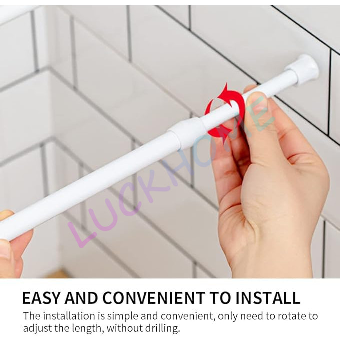 Terlaris Tiang Gorden Fleksibel 70Cm-120Cm Tiang Ajaib Gantungan Pakaian Tongkat Ajaib Pipa Ajaib