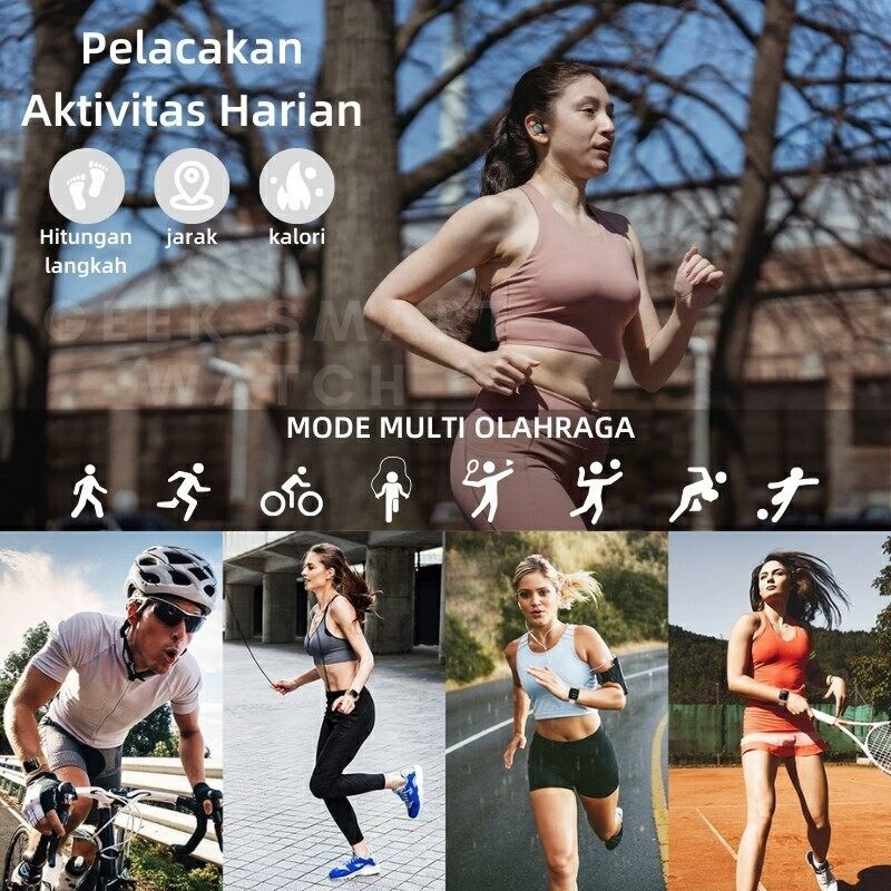 [COD] OPPO SmartWatch 10 pro max Wanita tahan air Jam Pintar bluetooth olahraga Smart Watch Gps peta