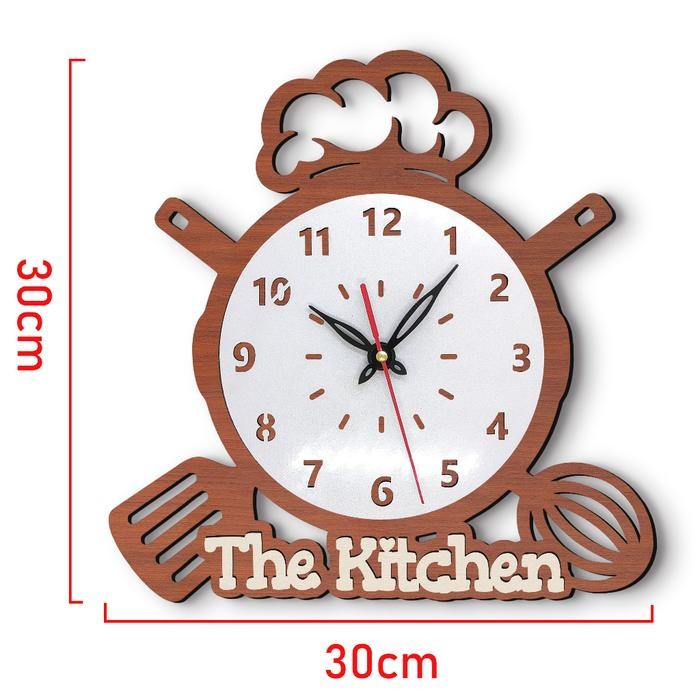 Terlaris Jam Hiasan Dinding Estetik Unik Dapur The Kitchen Jd0013 Jam Dinding