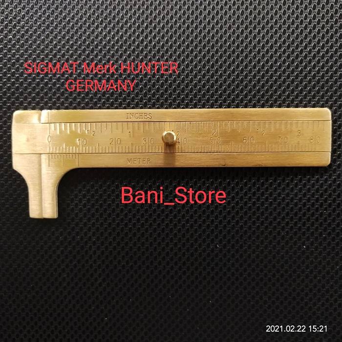 Ta_ Sigmat Mini Hunter Jangka Sorong Mini Kuningan Made In Germany