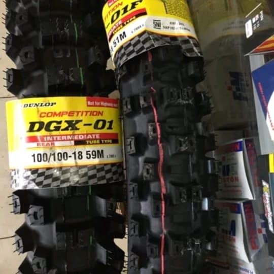 PREMIUM Ban luar cros trail dunlop 18 21 DGX 01 ban luar klx crf