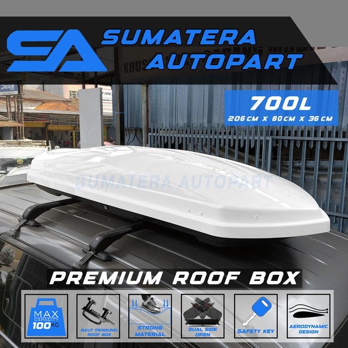 PREMIUM Roof box roofbox rofbox slim bagasi atas mobil universal material ABS kapasitas 700L 600L