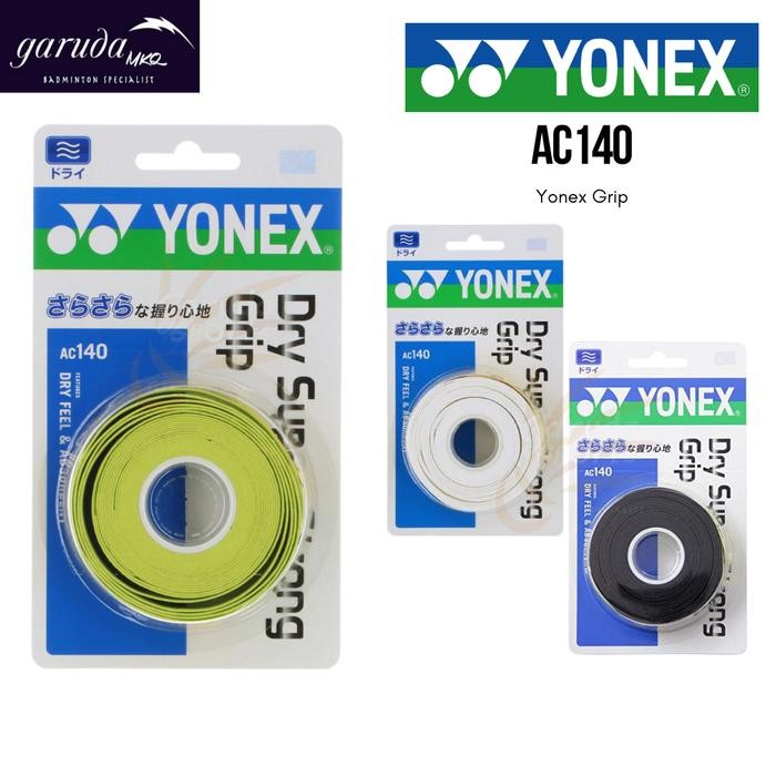 PREMIUM Grip Raket Yonex AC 140 JP / Grip Yonex AC140 DRY GRIP JP
