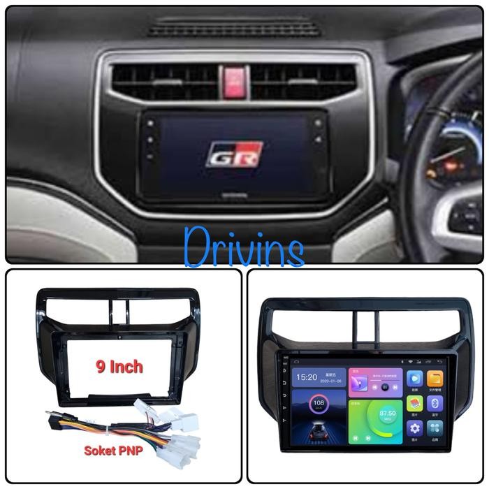 FRAME HEAD UNIT ANDROID RUSH / TERIOS 9" INCH 2018