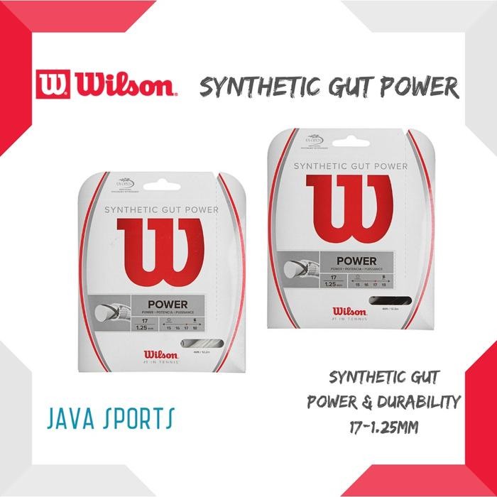 PREMIUM Senar Raket Tenis Wilson Synthetic Gut Power Synthetic Gut Power