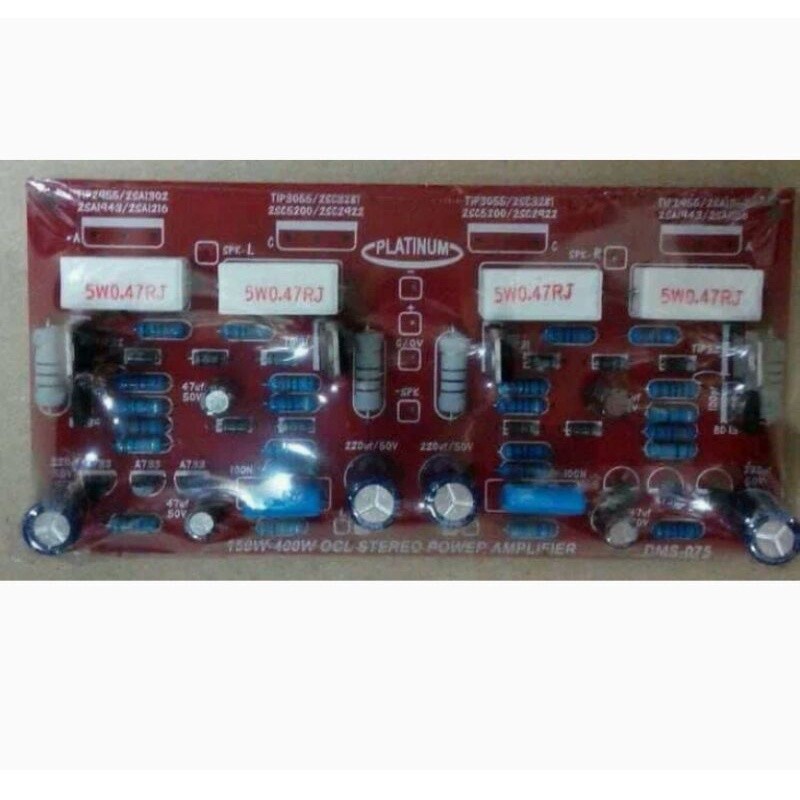 KIT DRIVER OCL 150-400 WATT POWER AMPLIFIER STEREO DMS 075 TANPA TR DMS 075MIN TR