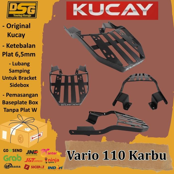 PREMIUM Breket box statis kucay motor vario 110 karbu