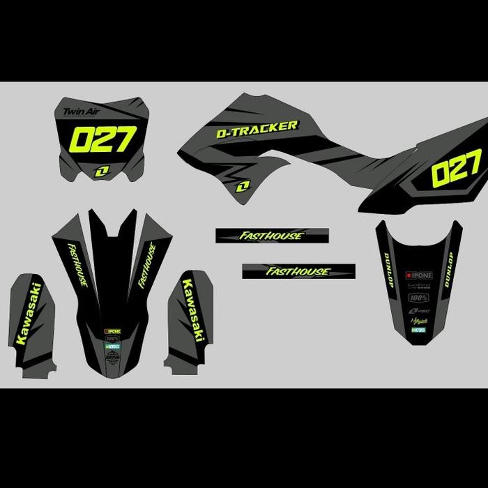 PREMIUM #decal stiker klx Bf/klx dtracker old full body bahan hologram semoga harimu slalu baik dan