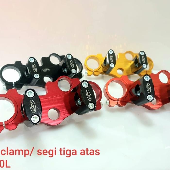 PREMIUM Triple Clamp Segitiga Atas RC3 Honda CRF 150 Full CNC Berikut Raiser