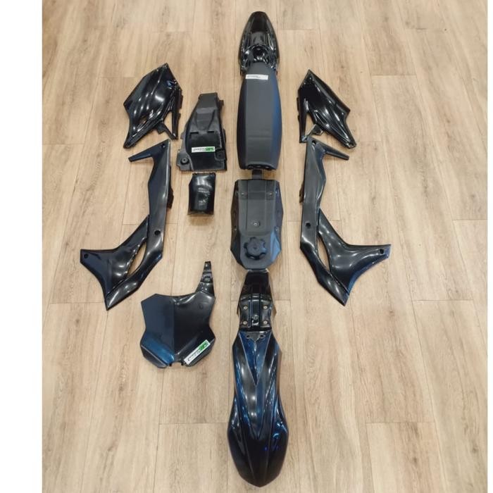 PREMIUM BODY SET KLX 150 MODEL KX 250 ORIGINAL HRV (HITAM)