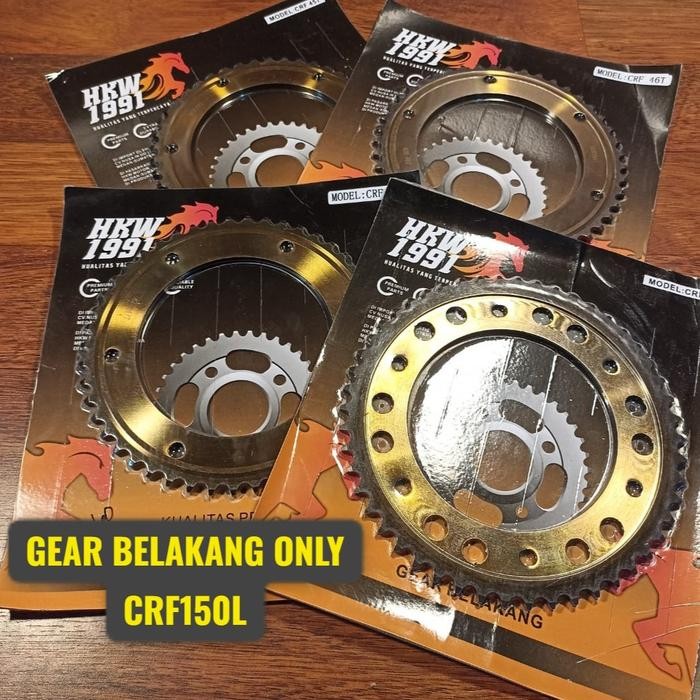 PREMIUM GEAR BELAKANG ONLY CRF 150 SEPUHAN 428 45T/46T/47T/48T/49T/50T - HKW 1991