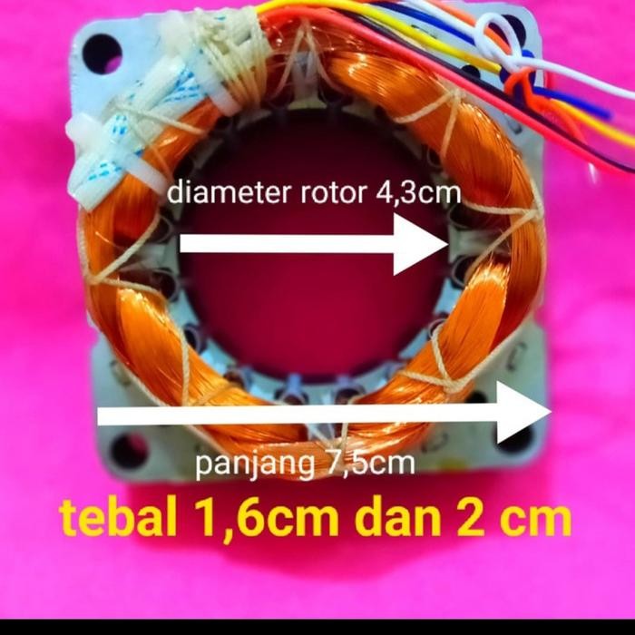 PREMIUM mesin gulungan spull dinamo kipas angin maspion keren 2 cm 100% tmbaga