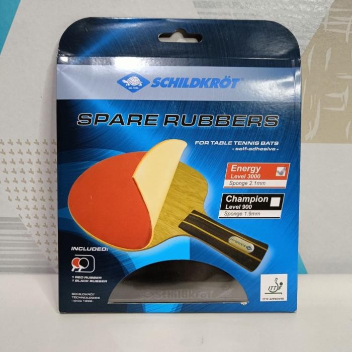 PREMIUM Karet Bet Tenis meja pingpong Schildkrot Champion LV900 isi 2 1.9mm