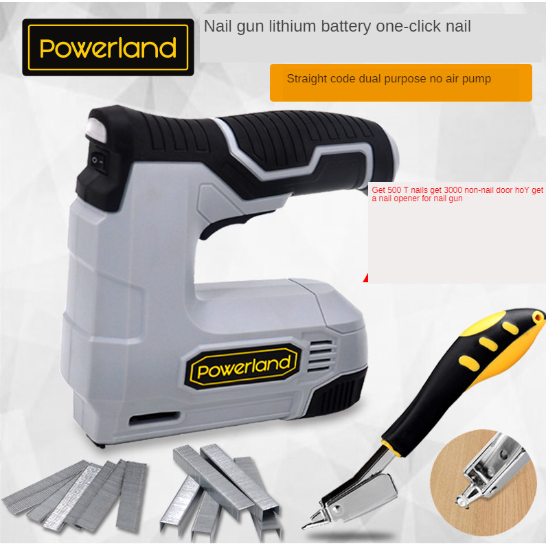 Rechargeable lithium battery cordless Electric nail gun F30 Straight/Square nail gun woodworking too