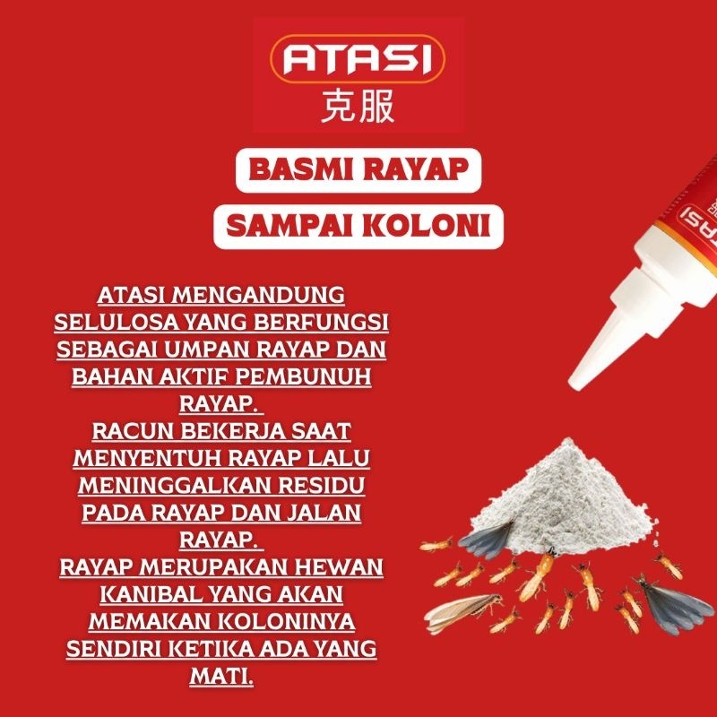 ATASI Anti Rayap Bubuk Racun Pembasmi Rayap Super