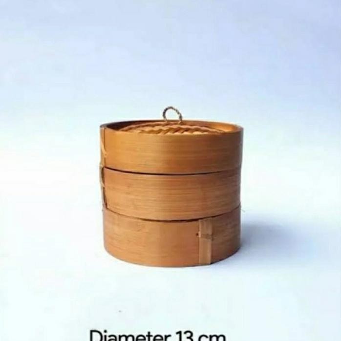 WADAH BAMBU KLAKAT BAMBU DIMSUM (2 WADAH+1 TUTUP)